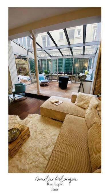 Villa Lepic, Luxury Flat In Montmartre With Private Terrasse-Appartement Entier Paris Exterior photo
