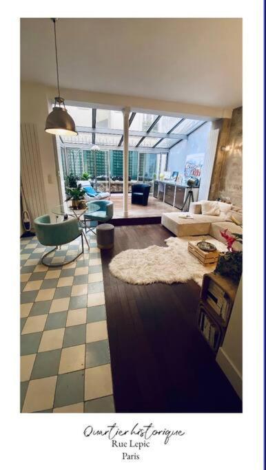 Villa Lepic, Luxury Flat In Montmartre With Private Terrasse-Appartement Entier Paris Exterior photo