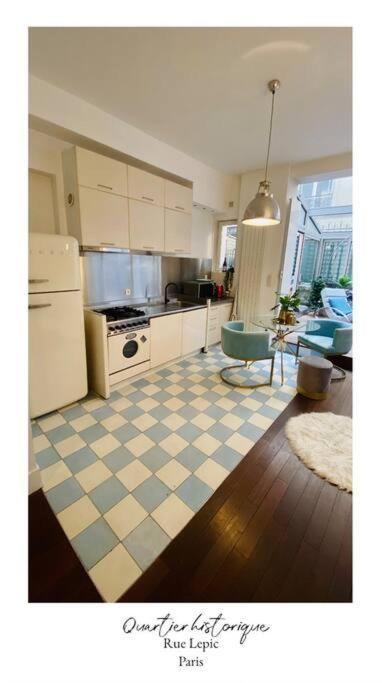 Villa Lepic, Luxury Flat In Montmartre With Private Terrasse-Appartement Entier Paris Exterior photo