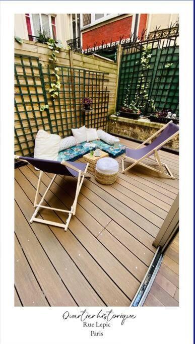 Villa Lepic, Luxury Flat In Montmartre With Private Terrasse-Appartement Entier Paris Exterior photo